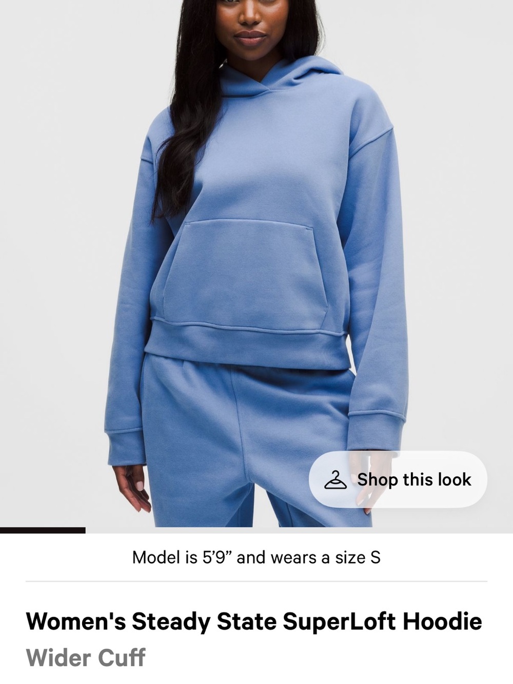 lululemon athletica Relaxed Blue Pullover Hoodie